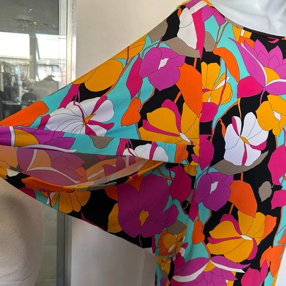 NWT Trina Turk Gemini swim coverup tunic bright multicolor Size S - Picture 6 of 9